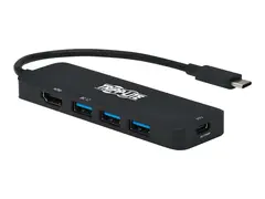 Eaton Tripp Lite Series USB C Multiport Adapter, 4K @ 60 Hz HDMI, 3 USB-A Hub Ports, 100W PD Charging, HDR, HDCP 2.2 dokkingstasjon - USB-C 3.1 / Thunderbolt 3 - HDMI