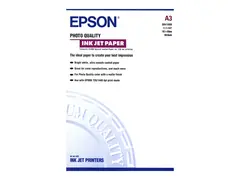 Epson Photo Quality Ink Jet Paper Matt - belagt - A3 (297 x 420 mm) - 102 g/m&#178; - 100 ark papir - for SureColor SC-P700, P7500, P900, P9500, T2100, T3100, T3405, T5100, T5400, T5405