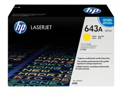 HP 643A - Gul - original - LaserJet tonerpatron (Q5952A) - for Color LaserJet 4700, 4700dn, 4700dtn, 4700n, 4700ph+