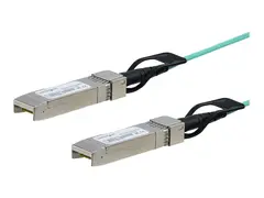 StarTech.com Cisco SFP-10G-AOC3M Compatible 3m/9.84ft 10G SFP+ to SFP+ Active Optical Fiber, 10Gbps SFP Plus/Mini GBIC/Transceiver Module Cable, Cisco Firepower ASR1000, 10GE SFP+ Cable Lifetime Warranty (SFP10GAOC3M) - Direkte 10GBase-koblingskabel - SFP+ l&#229;st til SFP+ l&#229;st - 3 m - fiberoptisk - SFF-8431/SFF-8432 - aktiv - svart