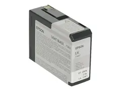 Epson T580 - 80 ml - lys svart original - blekkpatron - for Stylus Pro 3800, Pro 3880