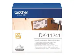 Brother DK-11240 - Svart p&#229; hvitt 51 x 102 mm 600 etikett(er) forsendelsesetiketter - for Brother QL-1050, QL-1050N, QL-1110NWBc, QL-550