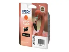 Epson T0879 - 11.4 ml - oransje original - blister - blekkpatron - for Stylus Photo R1900