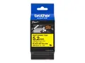 Brother HSe-611E - Svart p&#229; gult Rull (0,52 cm x 1,5 m) 1 kassett(er) hengeboks - varmekrympetape - for P-Touch PT-D800, PT-E300, PT-E310, PT-E550, PT-P700, PT-P750, PT-P900, PT-P950