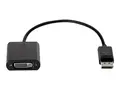 HP DisplayPort to DVI-D Adapter - DisplayPort-adapter enkeltlenke - DisplayPort (hann) til DVI-D (hunn) - 19 cm - l&#229;st
