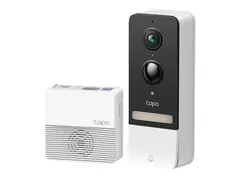 Tapo D230S1 V1 - Video Doorbell Camera Kit smart d&#248;rklokke - med kamera - tr&#229;dl&#248;s - 802.11b, 802.11n, 802.11g - 2.4 Ghz