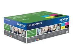 Brother TN243CMYK Value Pack - 4-pack - svart, gul, cyan, magenta original - tonerpatron - for Brother DCP-L3510, L3517, L3550, HL-L3210, L3230, L3270, MFC-L3710, L3730, L3750, L3770