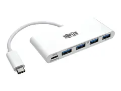 Eaton Tripp Lite series 4-Port USB 3.1 USB-C to USB-A Hub w/ USB-C Charging Port 5 Gbps Hub - 4 x SuperSpeed USB 3.0 - stasjon&#230;r