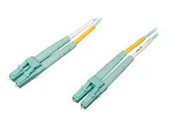 Eaton Tripp Lite Series 10Gb/40Gb/100Gb Duplex Multimode 50/125 OM4 LSZH Fiber Patch Cable (LC/LC), Aqua, 2M (6.6 ft.) Koblingskabel - LC multimodus (hann) til LC multimodus (hann) - 2 m - fiberoptisk - dupleks - 50 / 125 mikroner - OM4 - akvamarin