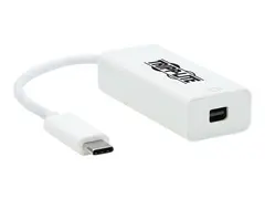 Eaton Tripp Lite Series USB-C to Mini DisplayPort Adapter Cable (M/F) with Equalizer, 8K UHD, HDR, DP 1.4, White, 6in USB / DisplayPort-adapter - 24 pin USB-C (hann) til Mini DisplayPort (hunn) - Thunderbolt 3 / DisplayPort 1.4 - 8K-st&#248;tte - hvit