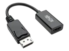 Eaton Tripp Lite Series DisplayPort to HDMI Adapter Converter 4K, DP 1.2 to HDMI M/F 6&quot; 6in Video adapter - DisplayPort hann til HDMI hunn - 15.24 cm - svart - 4K-st&#248;tte, l&#229;st