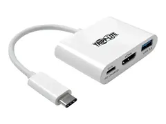 EATON TRIPPLITE USB-C to HDMI Adapter with USB-A Port and PD Charging HDCP Wh