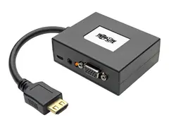 Eaton Tripp Lite series 2-Port HDMI to VGA Splitter Audio/Video Adapter 1920x1440 1080p Video/lyd-splitter - 2 x VGA / audio - stasjon&#230;r - TAA-samsvar