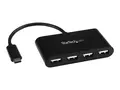 StarTech.com 4-Port USB-C Hub - USB-C to 4x USB-A Hub Adapter Mini USB 2.0 Hub - Bus-powered USB Type-C Port Expander (ST4200MINIC) - Hub - 4 x USB 2.0 - stasjon&#230;r