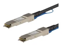 StarTech.com Cisco QSFP-H40G-CU0-5M Compatible 0.5m 40G QSFP+ to QSFP+ DAC Twinax, 40G QSFP+ Copper DAC 40 Gbps Low Power Passive Transceiver Module DAC, Cisco Firepower C9200, 40GE Cable Lifetime Warranty (QSFPH40GCU05) - Direkte 40GBase-koblingskabel - QSFP+ l&#229;st til QSFP+ l&#229;st - 50 cm - toakset - SFF-8436 - passiv - svart