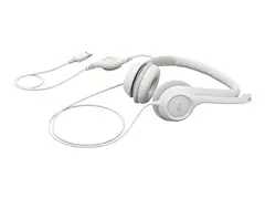 Logitech H390 - Hodesett - on-ear kablet - USB-A - elfenbenshvit
