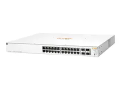 HPE Networking Instant On 1930 24G Class4 PoE 4SFP/SFP+ 195W Switch Switch - L3 - Styrt - 24 x 10/100/1000 (PoE) + 4 x 1 Gigabit / 10 Gigabit SFP+ - rackmonterbar - PoE (195 W)