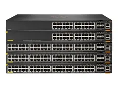 HPE Aruba 6200M 24G Class4 PoE 4SFP+ Switch - L3 - Styrt - 24 x 10/100/1000 (PoE+) + 4 x 1 Gigabit / 10 Gigabit SFP+ (opplink / stabling) - front og side til bakside - rackmonterbar - PoE+ (740 W)