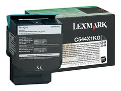 Lexmark - Ekstra h&#248;y ytelse - svart - original tonerpatron LCCP, LRP - for Lexmark C544dn, C544dtn, C544dw, C544n, X544dn, X544dn RCS, X544dtn, X544dw, X544n