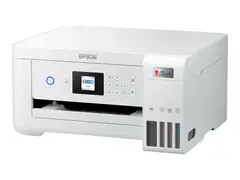 Epson EcoTank ET-2856 - Multifunksjonsskriver farge - ink-jet - p&#229;fyllbar - A4 (medie) - opp til 10.5 spm (trykking) - 100 ark - USB, Wi-Fi - hvit