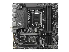 MSI PRO B760M-A WIFI - Hovedkort micro ATX - LGA1700-sokkel - B760 Chipset - USB 3.2 Gen 1, USB 3.2 Gen 2, USB-C 3.2 Gen 1 - 2.5 Gigabit LAN, Bluetooth, Wi-Fi - innbygd grafikk (CPU kreves) - HD-lyd (8-kanalers)