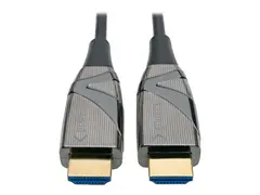 Eaton Tripp Lite Series 4K HDMI Fiber Active Optical Cable (AOC) 4K 60 Hz, HDR, 4:4:4 (M/M), 5 m (16 ft.) - HDMI-kabel - HDMI hann til HDMI hann - 5 m - fiberoptisk - svart - aktiv