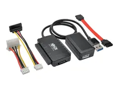 Eaton Tripp Lite Series USB 3.0 SuperSpeed to SATA/IDE Adapter 2.5/3.5/5.25&quot; Hard Drives Diskkontroller - 2.5&quot;, 3.5&quot; - SATA 6Gb/s - USB 3.0 - svart - for P/N: U360-004-R, U360-412