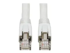 Eaton Tripp Lite Series Cat8 25G/40G Certified Snagless Shielded S/FTP Ethernet Cable (RJ45 M/M), PoE, White, 25 ft. (7.62 m) Koblingskabel - RJ-45 (hann) til RJ-45 (hann) - 7.62 m - S/FTP - CAT 8 - uten hindringer, solid - hvit