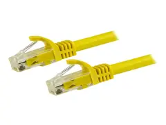 StarTech.com 15m CAT6 Ethernet Cable, 10 Gigabit Snagless RJ45 650MHz 100W PoE Patch Cord, CAT 6 10GbE UTP Network Cable w/Strain Relief, Yellow, Fluke Tested/Wiring is UL Certified/TIA Category 6 - 24AWG (N6PATC15MYL) - Koblingskabel - RJ-45 (hann) til RJ-45 (hann) - 15 m - UTP - CAT 6 - formst&#248;pt, uten hindringer - gul