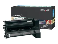 Lexmark - Ekstra h&#248;y ytelse - svart - original tonerpatron LCCP, LRP - for Lexmark C782dn, C782dtn, C782n, X782e, X782e MFP, X782e Page Plus Solution