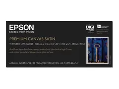 Epson PremierArt Water Resistant Canvas Blank - 465 mikroner - Roll (152.4 cm x 12.2 m) - 350 g/m&#178; - 1 rull(er) lerretspapir - for Stylus Pro 11880; SureColor SC-P20000