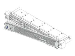 Lenovo ThinkSystem 1U Security Bezel v2 - Serversikkerhetsfas front - 1U - for ThinkSystem SR645 7D2X, 7D2Y