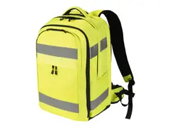 DICOTA Hi-Vis - Ryggsekk - 32-38 liter termoplast-polyuretan (TPU), 600D RPET - gul