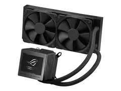 ASUS ROG RYUJIN III 240 - V&#230;skekj&#248;lesystem for prosessor med LCD-skjerm - (for: AM4, LGA1200, LGA1700, AM5, LGA115x Socket) - kobber - 120 mm