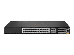 HPE Aruba Networking CX 8100 24x10GBase-T 4x10G SFP+ 4x40/100G QSFP28 Switch Switch - L3 - Styrt - 24 x 100/1000/2.5G/5G/10GBase-T + 4 x Gigabit SFP / 10 Gigabit SFP+ + 4 x 40 Gigabit QSFP+ / 100 Gigabit QSFP28 - front til bakside-luftflyt - rackmonterbar