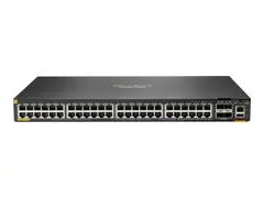 HPE Aruba Networking CX 6200F 48G Class 4 PoE 4SFP 740W Switch Switch - Max. Stacking Distance 10 km - L3 - Styrt - 48 x 10/100/1000 (PoE+) + 4 x 100/1000 SFP - front og side til bakside - rackmonterbar - PoE+ (740 W)