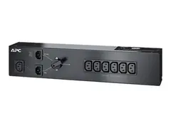 APC Service Bypass Panel - Str&#248;mfordelerenhet (kan monteres i rack) AC 230 V - 1500 VA - inngang: IEC 60320 C14 - utgangskontakter: 7 - 2U - svart - for P/N: SMC1500I-2UC, SMC1500IC, SMT1000I-AR, SMT1000IC, SMT1500I-AR, SMT1500R2I-AR