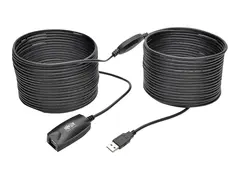 Tripp Lite 15M USB 2.0 Hi-Speed Active Extension Repeater Cable USB-A M/F 49 ft. USB-forlengelseskabel - USB (hann) til USB (hunn) - USB 2.0 - 15 m - aktiv - svart