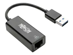 Eaton Tripp Lite Series USB 3.0 SuperSpeed to Gigabit Ethernet Adapter RJ45 10/100/1000 Mbps Nettverksadapter - USB 3.0 - Gigabit Ethernet - svart