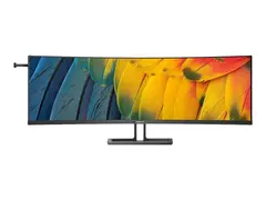 Philips 45B1U6900C - LED-skjerm - kurvet 45&quot; (44.5&quot; synlig) - 5120 x 1440 Dual Quad HD @ 75 Hz - VA - 450 cd/m&#178; - 3000:1 - DisplayHDR 400 - 4 ms - 2xHDMI, DisplayPort, USB-C - h&#248;yttalere - svart