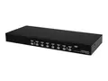 StarTech.com 8-Port USB KVM Swith with OSD TAA Compliant - 1U Rack Mountable VGA KVM Switch (SV831DUSBU) - KVM-svitsj - 8 x KVM port(s) - 1 lokalbruker - stasjon&#230;r - for P/N: RK3236BKF, RKCONS1701, RKCONS17HD, RKCONS1901, RKCONS1908K, RKCONS1916K, RKQMCAB12V2