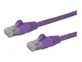 StarTech.com 5m CAT6 Ethernet Cable, 10 Gigabit Snagless RJ45 650MHz 100W PoE Patch Cord, CAT 6 10GbE UTP Network Cable w/Strain Relief, Purple, Fluke Tested/Wiring is UL Certified/TIA Category 6 - 24AWG (N6PATC5MPL) - Koblingskabel - RJ-45 (hann) til RJ-45 (hann) - 5 m - CAT 6 - uten hindringer - purpur