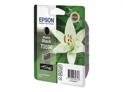 Epson T0598 - 13 ml - matt svart original - blister - blekkpatron - for Stylus Photo R2400