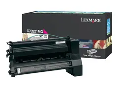 Lexmark - Ekstra h&#248;y ytelse - magenta original - tonerpatron LCCP, LRP - for Lexmark C782dn, C782dtn, C782n, X782e, X782e MFP, X782e Page Plus Solution