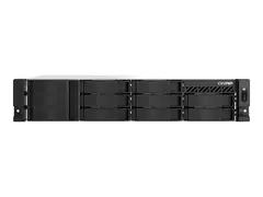 QNAP TS-855eU-RP - NAS-server - 8 br&#248;nner kan monteres i rack - SATA 6Gb/s - RAID RAID 0, 1, 5, 6, 10, 50, 60, TM, RAID TP - RAM 8 GB - Gigabit Ethernet / 2.5 Gigabit Ethernet - iSCSI st&#248;tte - 2U