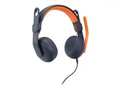 Logitech Zone Learn Wired On-Ear Headset for Learners, 3.5mm AUX Hodetelefoner med mikrofon - on-ear - erstatning - kablet - 3,5 mm jakk