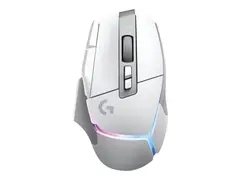 Logitech G G502 X PLUS - Mus - optisk 11 knapper - tr&#229;dl&#248;s - 2.4 GHz - USB Logitech LIGHTSPEED-mottaker - hvit