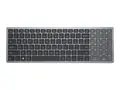 Dell KB740 - Tastatur - kompakt, multi-enhet tr&#229;dl&#248;s - 2.4 GHz, Bluetooth 5.0 - QWERTY - Pan Nordic - titangr&#229; - med 3-&#229;rs Next Business Day Advanced Exchange Service