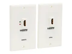 Eaton Tripp Lite Series HDMI Wallplate Extender Kit Over Cat5 / Cat6 F/F Monteringsplate - HDMI