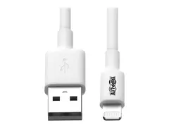 Eaton Tripp Lite Series USB-A to Lightning Sync/Charge Cable (M/M) MFi Certified, White, 6 ft. (1.8 m) - Data-/str&#248;mkabel - USB hann til Lightning hann - 1.83 m - hvit